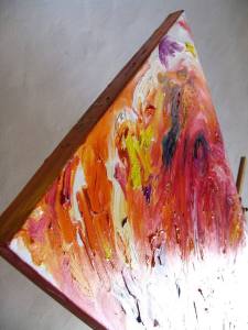 Original abstract oil painting by Rona Barugahare