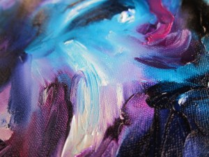 Original abstract oil painting by Rona Barugahare