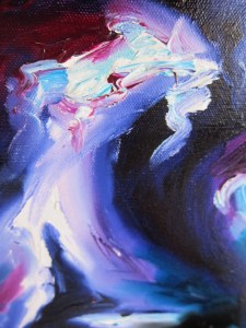 Original abstract oil painting by Rona Barugahare