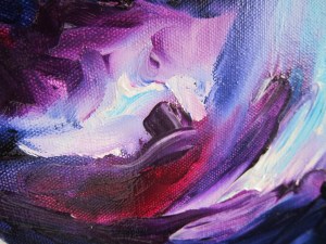 Original abstract oil painting by Rona Barugahare